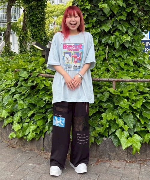 Candy Stripper(キャンディストリッパー)の「HOW CUTE YOU ARE BIG Tシャツ(Tシャツ/カットソー・レディース・ブラック/ライトブルー/オフホワイト・FREE)」の18枚目の写真