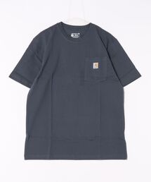 【carhartt】カーハート Workwear 1/2-Sleeve T-Shirts ビッグシルエット ポケット半袖 ロゴ Tシャツ トップス K87