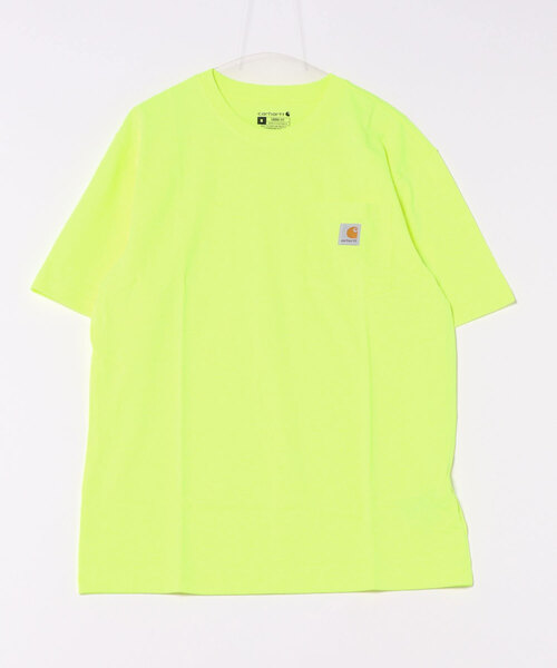 Carhartt（カーハート）の「【carhartt】カーハート Workwear 1/2-Sleeve T-Shirts ビッグシルエット ポケット半袖 ロゴ Tシャツ トップス K87（Tシャツ/カットソー・メンズ・チャコールグレー/ヘザーグレー/ブラック/ダークオリーブ/ベージュ/ホワイト/グリーン系その他2/ネイビー/オリーブ/ブルー/シャーベット/セージグリーン/ライム/ダークブルー・L/M/S/XL）」の8枚目の写真