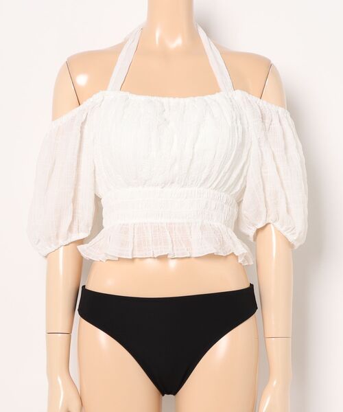 LAETITIA/レリッタ パフスリーブ/3点セット水着/体型カバー 451401