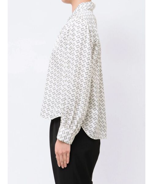 TONAL(トーナル)の「モノグラムカッセンボウタイブラウス(シャツ/ブラウス・レディース・ベージュ/オフホワイト・MEDIUM)」の12枚目の写真