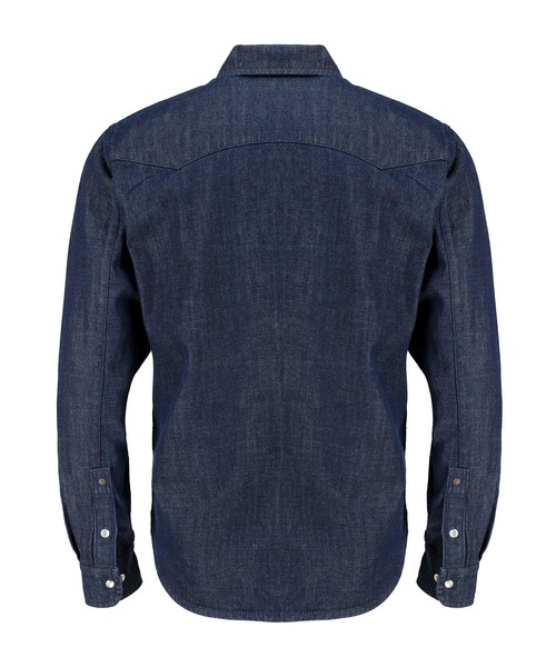 London Denim(ロンドンデニム)の「Organic Cotton Western Shirt(シャツ/ブラウス・メンズ・ダークインディゴブルー/ライトインディゴブルー・SMALL/MEDIUM/LARGE/X-LARGE/X-SMALL/S/M/L/XL/XS/XXL)」の7枚目の写真