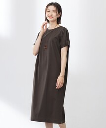 J.PRESS（ジェイプレス）の「【WEB限定カラーあり・洗える】コットンスムース ドルマンスリーブ ワンピース（ワンピース）」