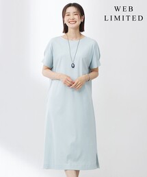J.PRESS（ジェイプレス）の「【WEB限定カラーあり・洗える】コットンスムース ドルマンスリーブ ワンピース（ワンピース）」