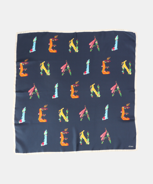 IENA（イエナ）の「SCARF IENA スカーフ（バンダナ/スカーフ・レディース・ホワイト/ネイビー・FREE）」の6枚目の写真