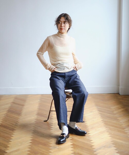B:MING by BEAMS（ビーミングバイビームス）の「SIMPLE YET Okayama デニム（S～M）（デニムパンツ・レディース・インディゴブルー・SMALL/MEDIUM）」の14枚目の写真