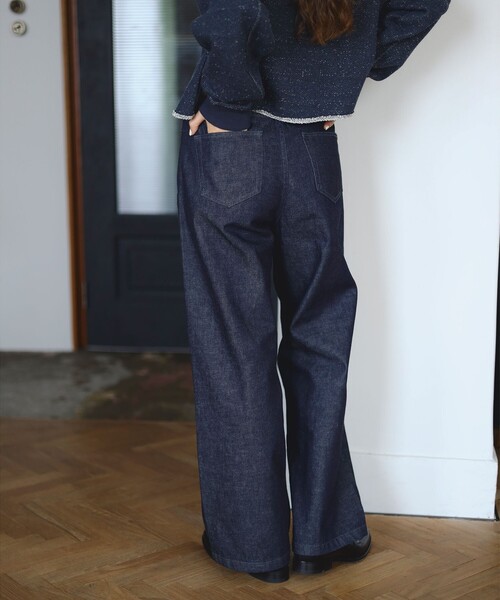 B:MING by BEAMS（ビーミングバイビームス）の「SIMPLE YET Okayama デニム（S～M）（デニムパンツ・レディース・インディゴブルー・SMALL/MEDIUM）」の9枚目の写真