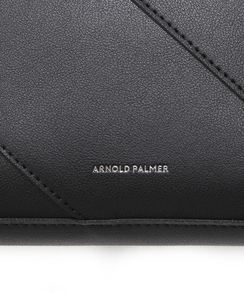 Arnold Palmer（アーノルドパーマー）の「フェイクレザー パネル ショルダーバッグ（ショルダーバッグ・メンズ・グレー/ネイビー/ブラック・F）」の15枚目の写真