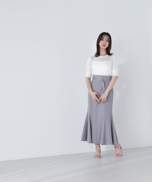 NATURAL BEAUTY BASIC(ナチュラルビューティーベーシック)の「◇透かしケーブルニット(ニット/セーター・レディース・ブラウン/オフホワイト/レッド・FREE)」の11枚目の写真