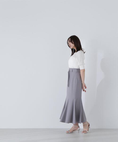 NATURAL BEAUTY BASIC(ナチュラルビューティーベーシック)の「◇透かしケーブルニット(ニット/セーター・レディース・ブラウン/オフホワイト/レッド・FREE)」の15枚目の写真