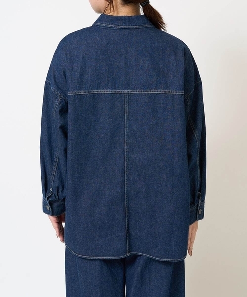 MICHEL KLEIN（ミッシェル・クラン）の「[セットアップ対応]デニムカバーオールジャケット（デニムジャケット・レディース・ネイビー・38）」の13枚目の写真