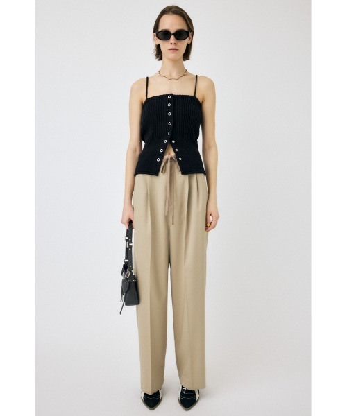 moussy FRONT BUTTON ニットキャミ　ネット完売 moussy FRONT BUTTON ニットキャミ ネット完売 - メルカリ