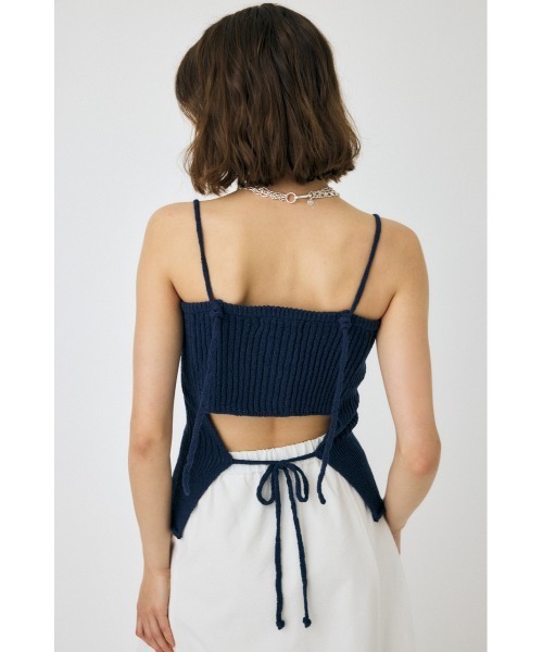 【新品未使用タグ付き】 moussy FRONT BUTTON ニットキャミ セール】FRONT BUTTON KNIT キャミソール（キャミソール）｜MOUSSY