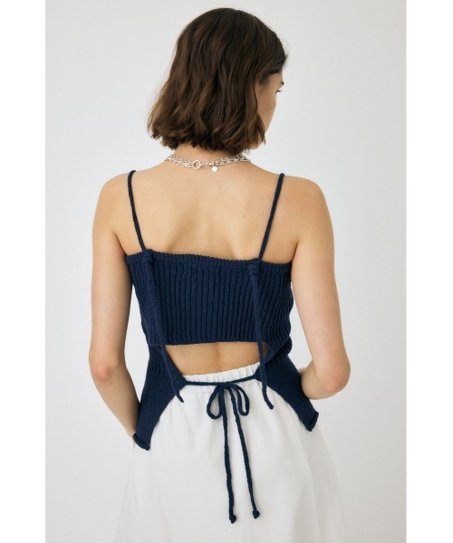 MOUSSY（マウジー）の「FRONT BUTTON KNIT キャミソール（キャミソール・レディース・ネイビー/ホワイト/ブラック・FREE）」の16枚目の写真
