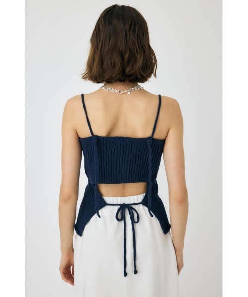 MOUSSY（マウジー）の「FRONT BUTTON KNIT キャミソール（キャミソール・レディース・ネイビー/ホワイト/ブラック・FREE）」の18枚目の写真