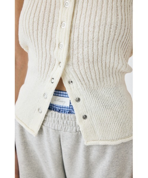 FRONT BUTTON KNIT キャミソール（キャミソール）｜MOUSSY（マウジー