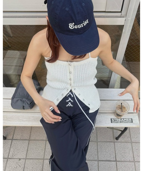 セール】FRONT BUTTON KNIT キャミソール（キャミソール）｜MOUSSY