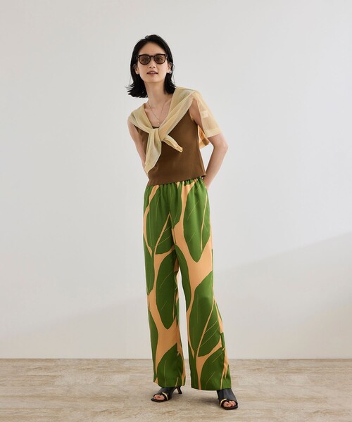 ROPE'（ロペ）の「テレコスリーブレスニットプルオーバー/洗える（ニット/セーター・レディース・ブラウン/ホワイト/ブラック・FREE）」の8枚目の写真