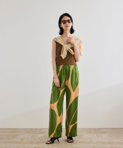 ROPE'（ロペ）の「テレコスリーブレスニットプルオーバー/洗える（ニット/セーター・レディース・ブラウン/ホワイト/ブラック・FREE）」の22枚目の写真