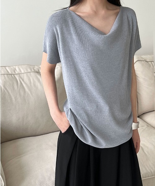 ☆韓国の人気☆【PXG】ニット カラー ショート Tシャツ 楽天市場】【マラソン期間中 5%OFFクーポン】SHEENA フロントZIP