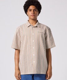 FORMER（フォーマー）の「FORMER/フォーマー 半袖シャツ ストライプ柄 FSH-25203（シャツ/ブラウス）」