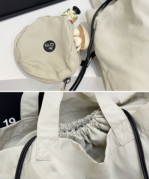 florist（フローリスト）の「【ポーチ付・A4収納可】ビッグロゴプリントトートバッグ（トートバッグ・レディース・オフホワイト/レッド/ブラック/オレンジ/キャメル/グリーン・FREE）」の18枚目の写真