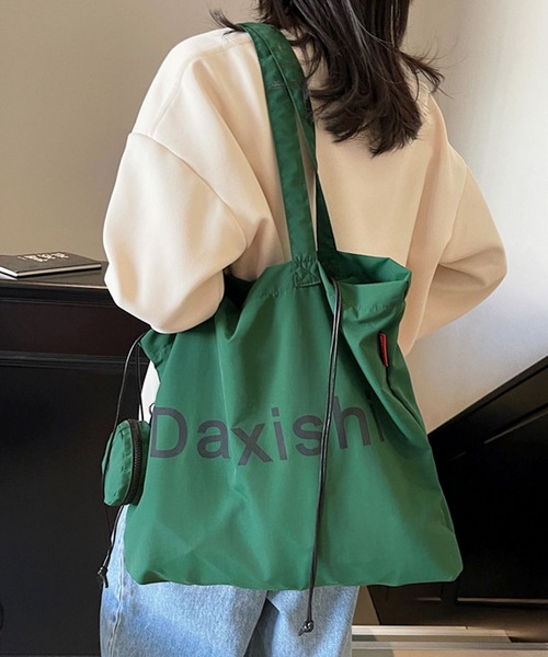 florist（フローリスト）の「【ポーチ付・A4収納可】ビッグロゴプリントトートバッグ（トートバッグ・レディース・オフホワイト/レッド/ブラック/オレンジ/キャメル/グリーン・FREE）」の10枚目の写真