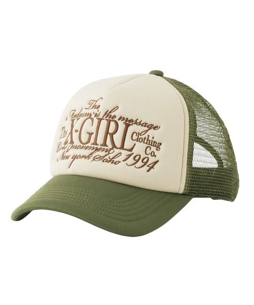 すぐ届く☆X-girl トラッカーキャップ ロゴマーク ギフト◎ 楽天市場】【SALE／30%OFF】X-girl PUDGY LOGO TRACKER CAP