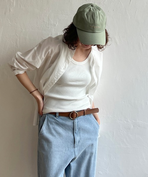 LBC(エルビーシー)の「ロゴ刺繍キャップ(キャップ・レディース・チャコール/ブラック/グリーン/ベージュ・FREE)」の4枚目の写真