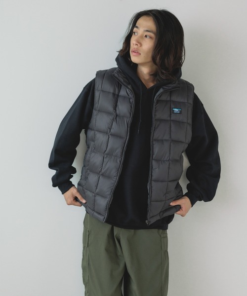 SPLR(エス・ピー・エル・アール)の「SPLR/エスピーエルアール Squere Stitch Down Vest 中綿ベスト(ベスト・メンズ・チャコール・L/XL)」の9枚目の写真