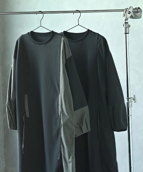 funda mine（ファンダマイン）の「[日本製]ダンボールコンビワンピース（ワンピース・レディース・ブラック/カーキ・02/01）」の15枚目の写真