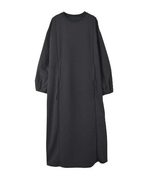 funda mine（ファンダマイン）の「[日本製]ダンボールコンビワンピース（ワンピース・レディース・ブラック/カーキ・02/01）」の16枚目の写真