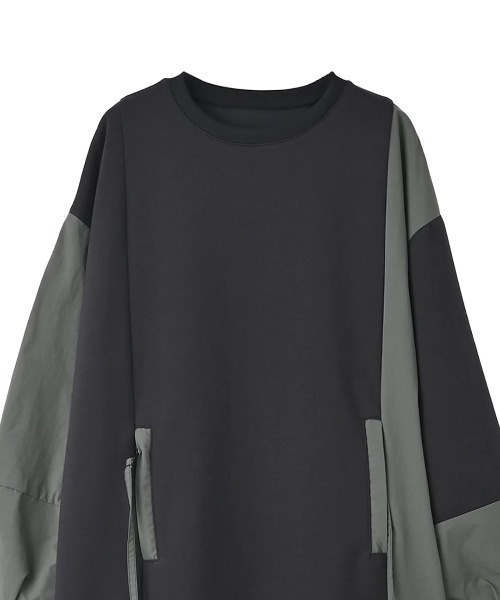 funda mine（ファンダマイン）の「[日本製]ダンボールコンビワンピース（ワンピース・レディース・ブラック/カーキ・02/01）」の18枚目の写真