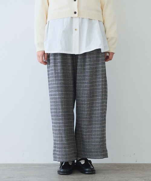 bulle de savon（ビュルデサボン）の「mini CHECK パンツ（その他パンツ・レディース・ブラック/ブルー・FREE）」の11枚目の写真