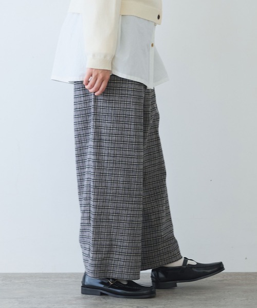 bulle de savon（ビュルデサボン）の「mini CHECK パンツ（その他パンツ・レディース・ブラック/ブルー・FREE）」の12枚目の写真