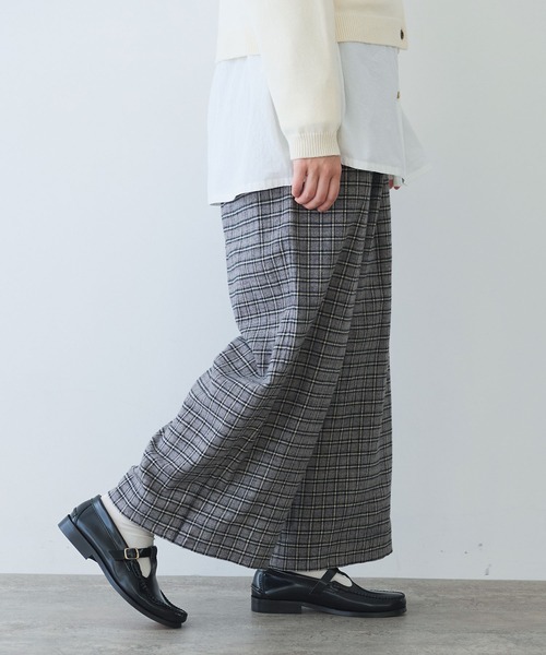 bulle de savon（ビュルデサボン）の「mini CHECK パンツ（その他パンツ・レディース・ブラック/ブルー・FREE）」の13枚目の写真