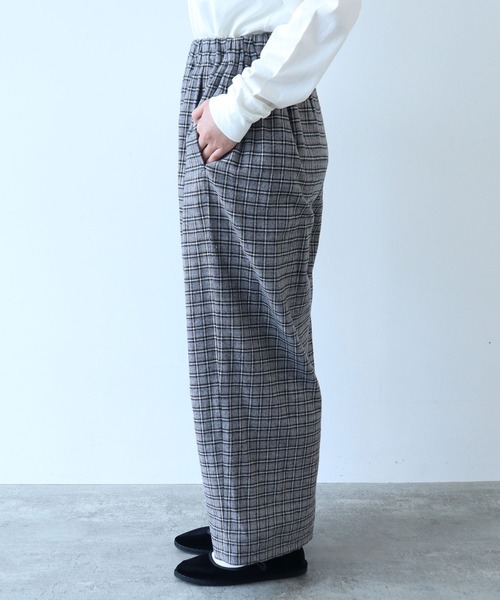 bulle de savon（ビュルデサボン）の「mini CHECK パンツ（その他パンツ・レディース・ブラック/ブルー・FREE）」の18枚目の写真