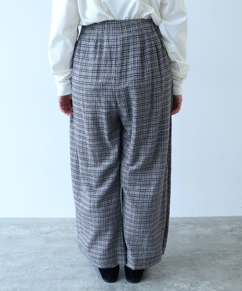 bulle de savon（ビュルデサボン）の「mini CHECK パンツ（その他パンツ・レディース・ブラック/ブルー・FREE）」の20枚目の写真