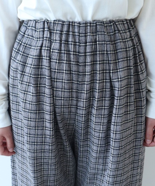 bulle de savon（ビュルデサボン）の「mini CHECK パンツ（その他パンツ・レディース・ブラック/ブルー・FREE）」の22枚目の写真