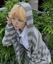 XU（エックスユー）の「【Never mind the XU】mesh zip up hoodie / 【ネバーマインド ザ エックスユー】メッシュジップアップパーカー（パーカー）」