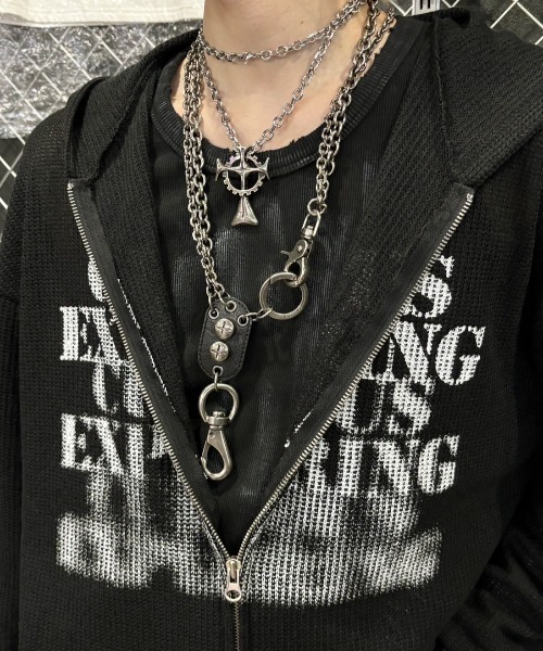セール】【Never mind the XU】mesh zip up hoodie / 【ネバー