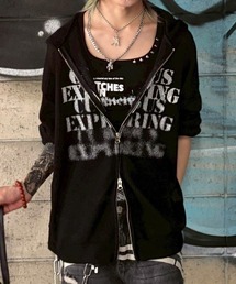 XU（エックスユー）の「【Never mind the XU】mesh zip up hoodie / 【ネバーマインド ザ エックスユー】メッシュジップアップパーカー（パーカー）」