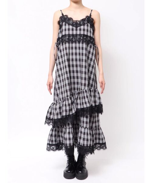 レースドッキングキャミワンピース（ワンピース）｜jouetie