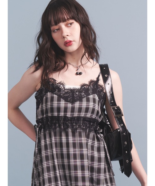 セール】レースドッキングキャミワンピース（ワンピース）｜jouetie