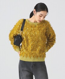 Ray BEAMS ニットベスト イエロー系 Ray BEAMS（レイビームス）の「Ray BEAMS / メッシュ アメスリ