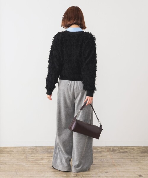 Ray BEAMS（レイビームス）の「カット ジャカード フリンジ クルーネック ニット（ニット/セーター・レディース・ブラック/オフホワイト/イエロー・ONE SIZE）」の18枚目の写真