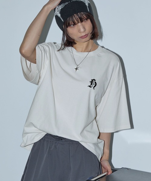 Anchor Smith(アンカー スミス)の「ヴィンテージ加工 オーバーサイズ アソートデザイン 半袖Tシャツ(Tシャツ/カットソー・レディース・ブラック/オフホワイト/ブラック系・M/L)」の22枚目の写真