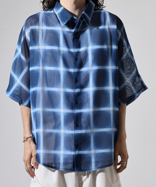PLEASURES 関税込 モーティブメッシュシャツ セール】WS select メッシュドルマンシャツ（シャツ/ブラウス
