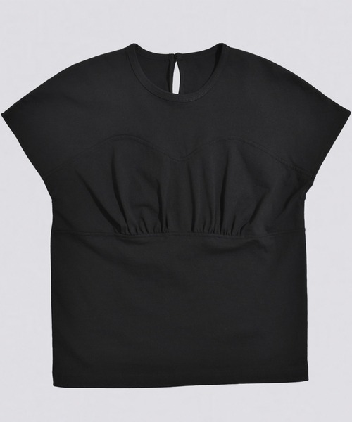 kiehtova(キエトヴァ)の「【kiehtova】BREEZE COTTON BUSTIER TEE/ブリーズ コットン ビスチェティー(Tシャツ/カットソー・レディース・ブラック/ホワイト・FREE)」の4枚目の写真