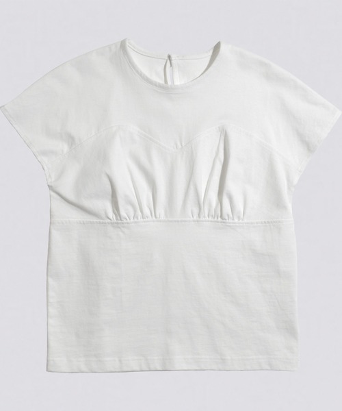 kiehtova(キエトヴァ)の「【kiehtova】BREEZE COTTON BUSTIER TEE/ブリーズ コットン ビスチェティー(Tシャツ/カットソー・レディース・ブラック/ホワイト・FREE)」の5枚目の写真